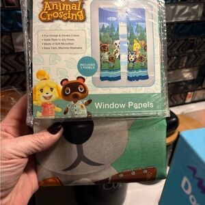 Animal Crossing Window Panels - Blue and Green